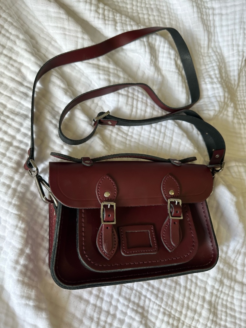 The Cambridge Satchel Company -The Mini in Oxblood - Picture 10 of 14